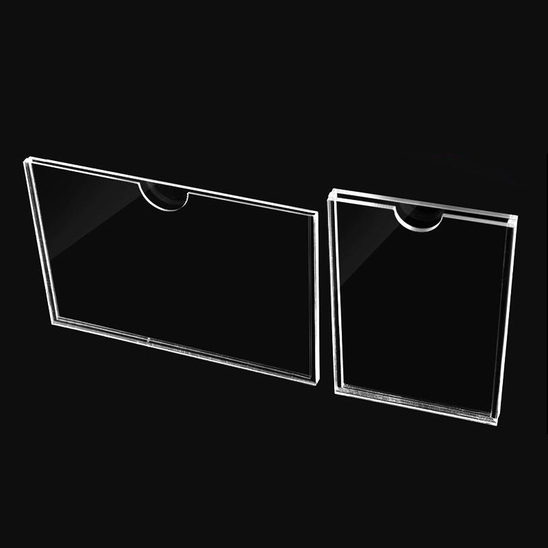 Double - layer acrylic slot A4 card slot slot slot box slot promotional display sign high transparent acrylic board custom