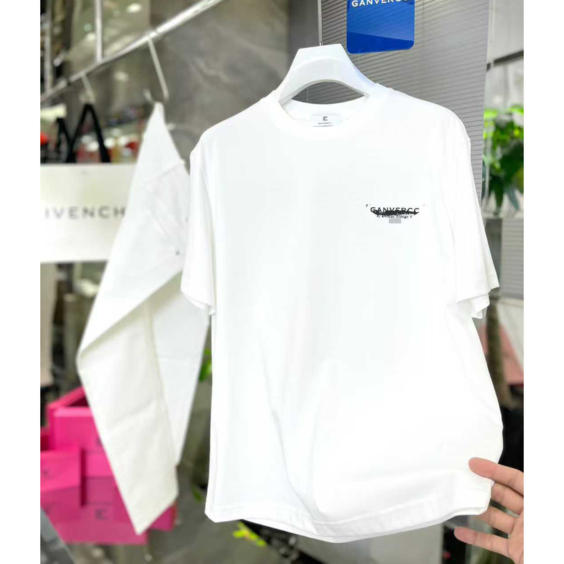 Duoduo Europe Station 2026 Spring New Fashion Round Neck Letter Print Loose Fit Commuter Men's T-Shirt