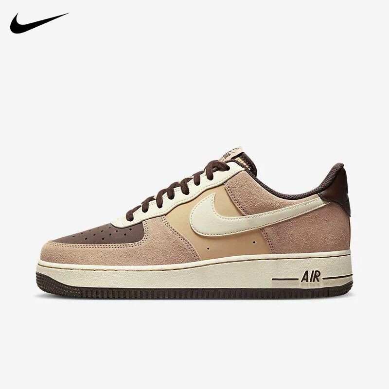 Nike Men's Shoes Air Force 1 Af1 Air Force One Women's Shoes Beige Brown Retro Low-Top Casual Sneakers Nike Men's Shoes Air Force 1 Af1 Air Force One Women's Shoes Beige Brown Retro Low-Top Casual Sneakers