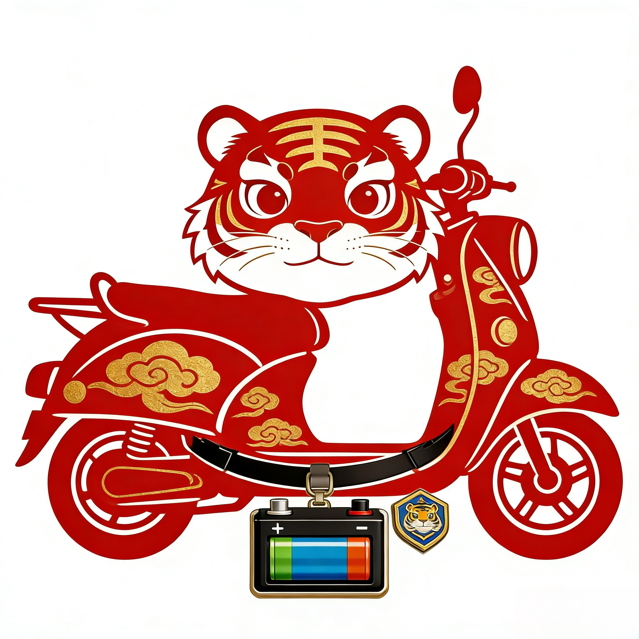 虎骑电瓶车用品铺的LOGO