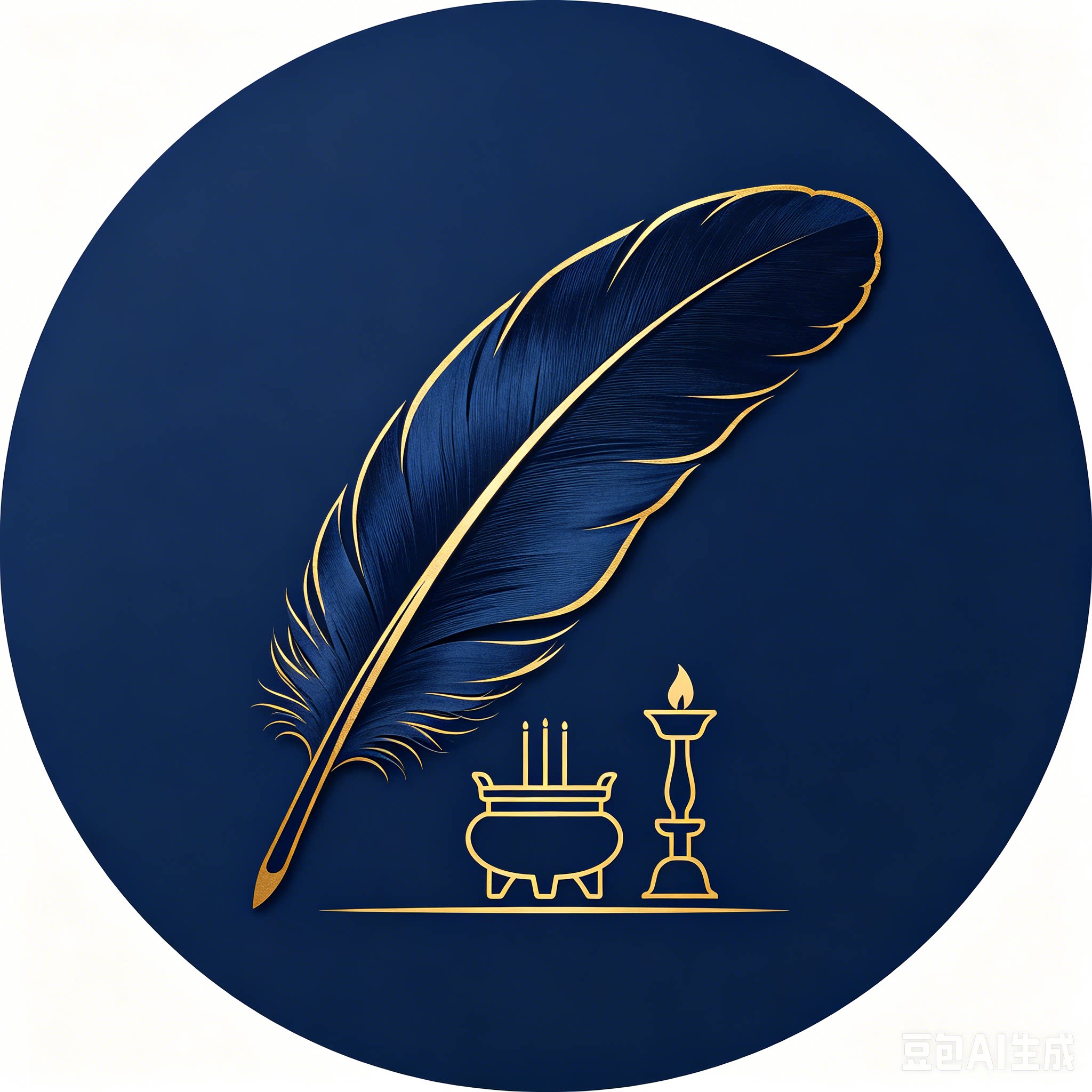 深蓝羽旗舰店的LOGO