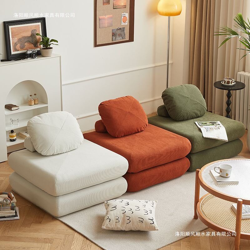 Lazy tofu block sofa bed removable and washable bedroom bay window balcony tatami mochi futon cushion cross-border sofa