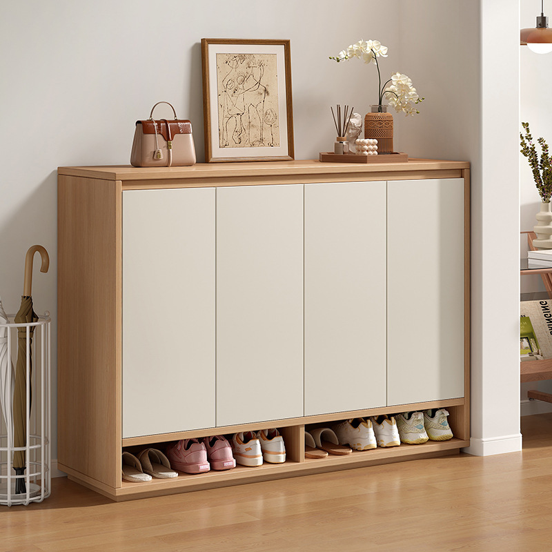Premium Shoe Cabinet with Pull-Out Cover, Home Entryway Storage Integrated Against the Wall, 2025 Hot Model for Outside the Door and Elevator Entrance
