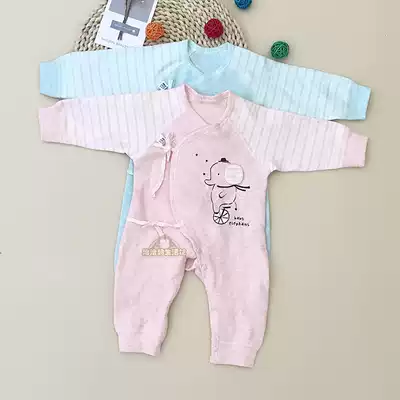 Anyingbao newborn clothes 0-3 months pure cotton winter baby jumpsuit ha clothes climbing clothes butterfly clothes