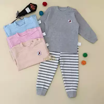 Baby benefit new male and female baby cotton spring and autumn bottoming velvet cotton long sleeve underwear infant cover