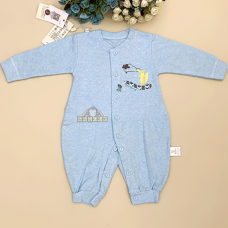 New Danbika baby outing jumpsuit baby romper spring, autumn and winter elastic comfort cotton home clothes romper