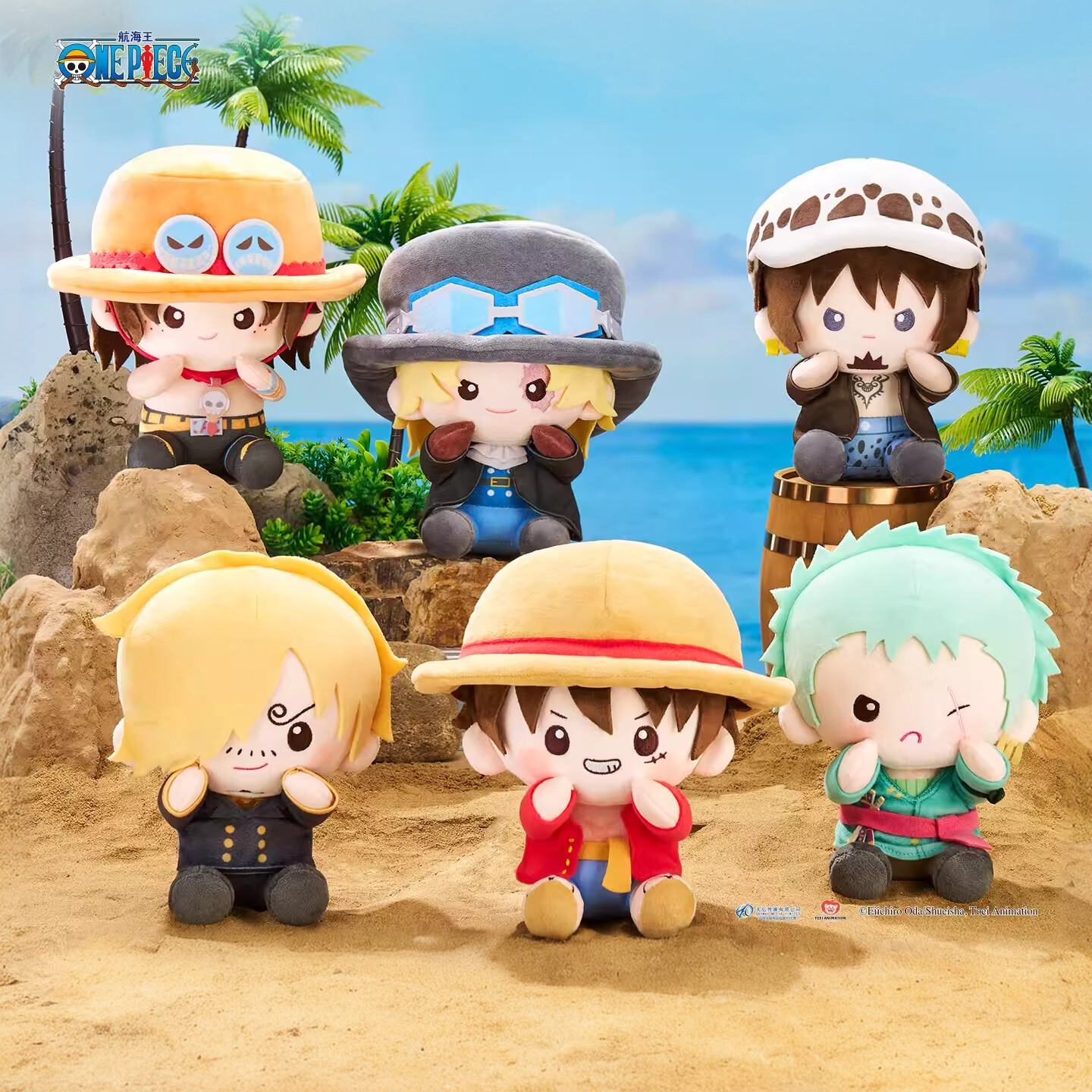 Official Genuine One Piece Character Figures: Luffy, Zoro, Sanji, Nami, One Piece Dolls