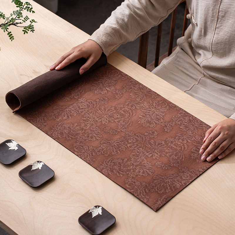 Yiyao tea mat, tea mat, professional cloth mat, tea towel, absorbent tea cloth, Chinese tea set accessories, pot towel mat