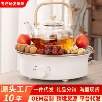 Electric pottery stove tea set for making tea around the stove