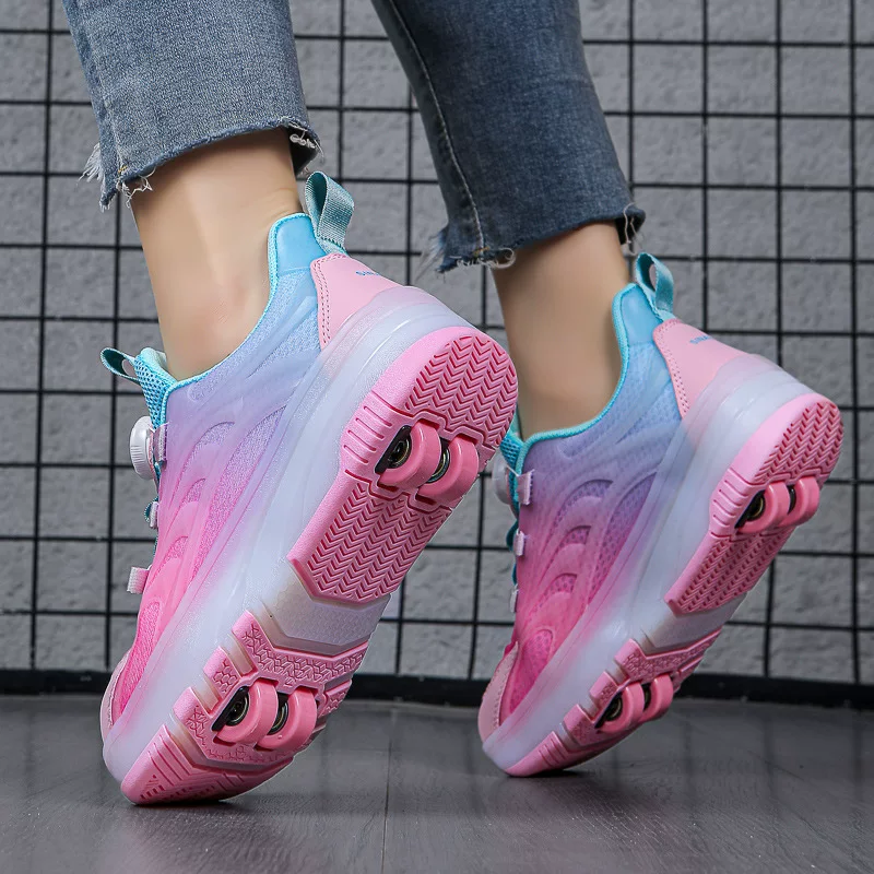 Детские роликовые коньки Heelys с четырьмя колесами, взрослые роликовые коньки