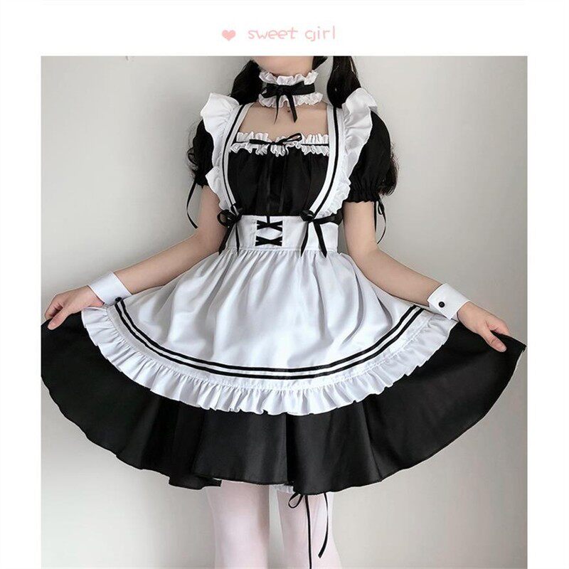 女仆装cos可爱女佣女装大佬lolita连衣裙二次元洛丽塔cosplay服装_Cosplay女装_淘宝游戏网
