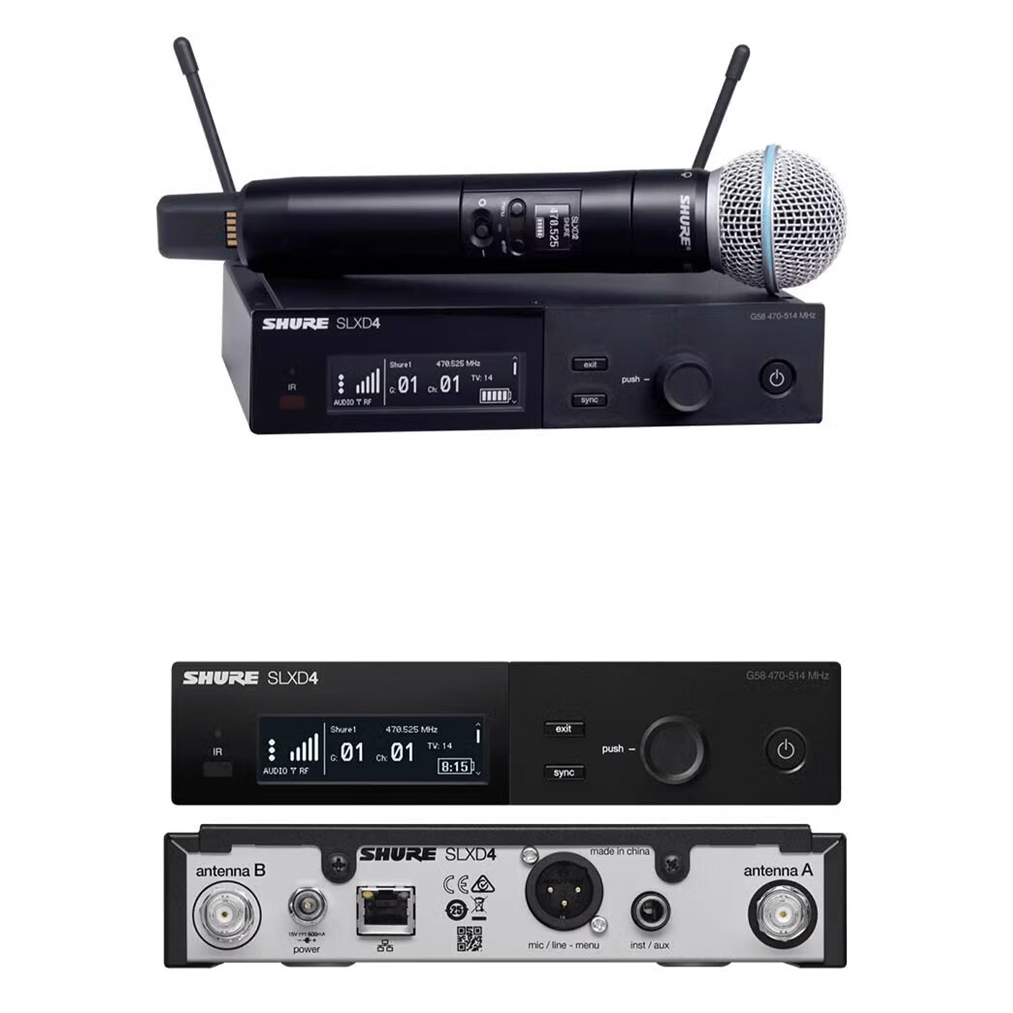ШУР SLXD24 BETA58A SM58 цифровой беспроводной микрофон для сценического выступления прямого эфира