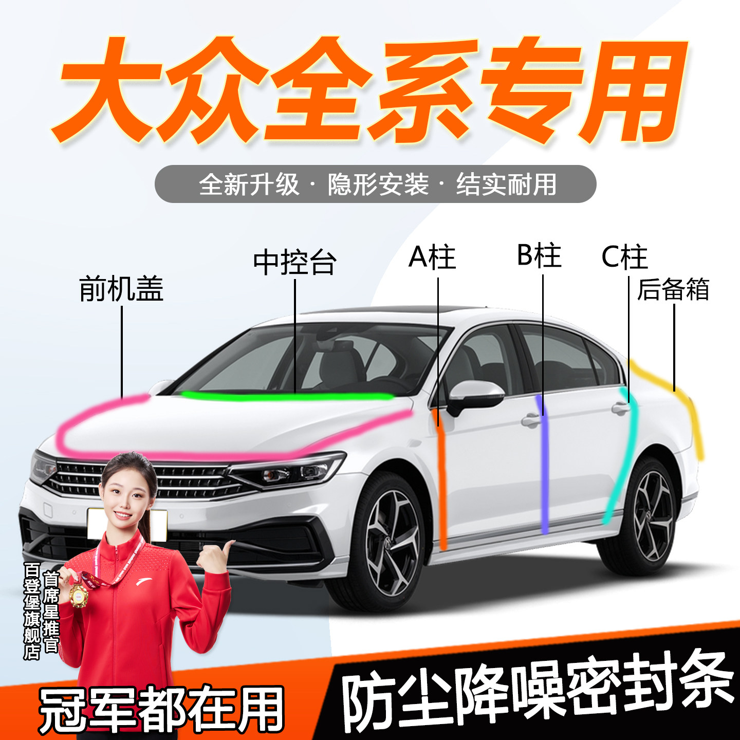 Volkswagen Sagitar L Lavida Magotan Passat Bora Tiguan специальная дверная колонна шумоизоляционная прокладка центральной консоли