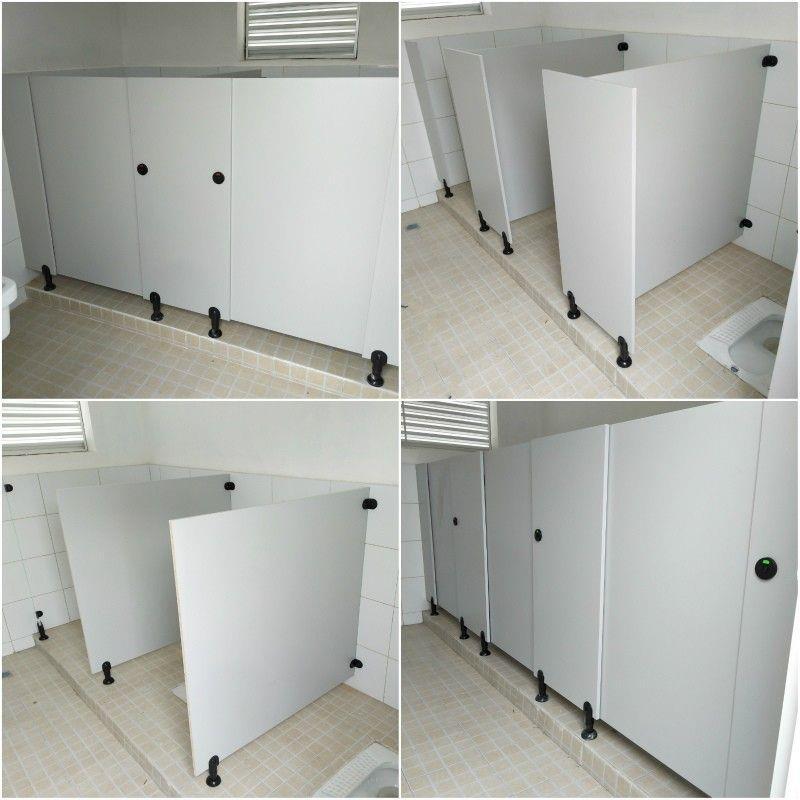DIY Factory-Made Partition Panels for Temporary School Public Bathrooms, Squat Toilet Partitions, Waterproof Simple Construction Site Toilet Partitions