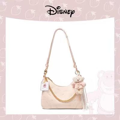 【New Arrival】Disney Strawberry Milkshake Hobo Shoulder Crossbody Bag 72899