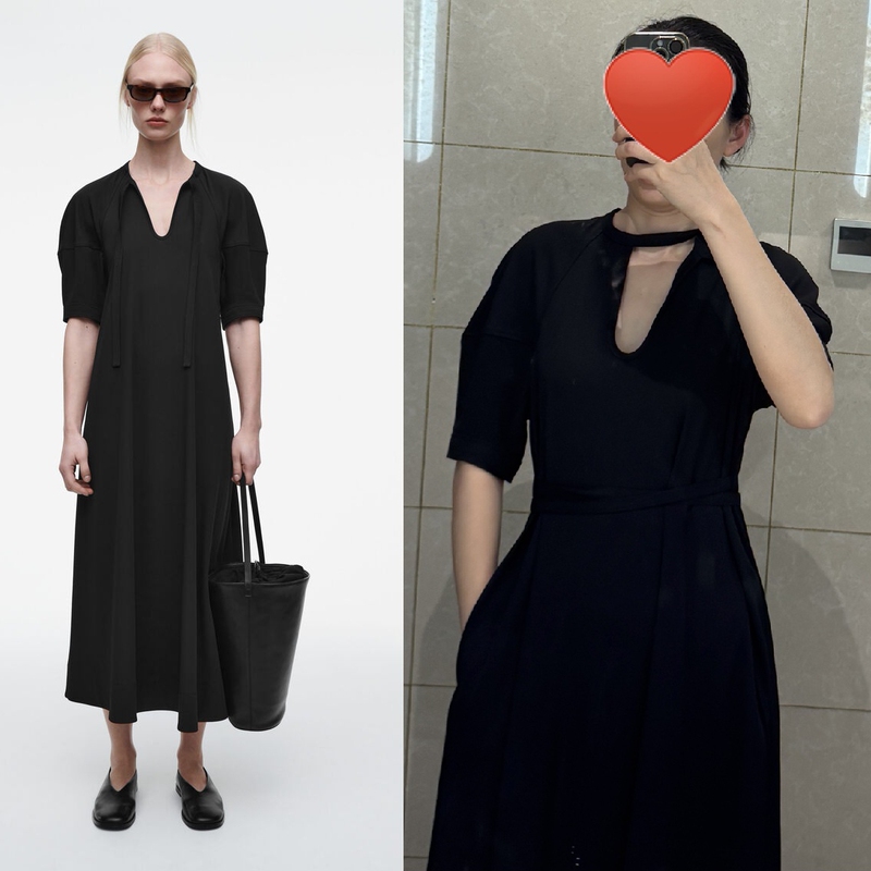 Cs Pure Yy~ Several Dozen Acetate-Blend Black Dresses, Mid-Length~
