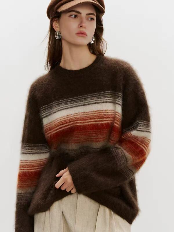 L650-699 Super Heavy Industry~ New Autumn Product Three-Dimensional Embroidered Knit Sweater for Women, Loose Fit, Slimming, Versatile Sweater L650-699 Super Heavy Industry~ New Autumn Product Three-Dimensional Embroidered Knit Sweater for Women, Loose Fit, Slimming, Versatile Sweater