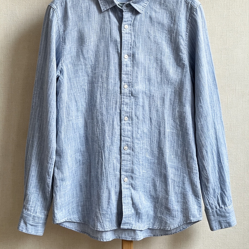 Men's Linen Shirt, Long-Sleeved, Relaxed and Breathable, Work Clothing Casual Top Men's Linen Shirt, Long-Sleeved, Relaxed and Breathable, Work Clothing Casual Top