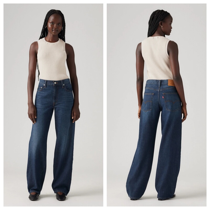 Xb1 Pre-Shipped Levis Baggy Linen-Blend Loose-Fitting Jeans A34940059 Xb1 Pre-Shipped Levis Baggy Linen-Blend Loose-Fitting Jeans A34940059