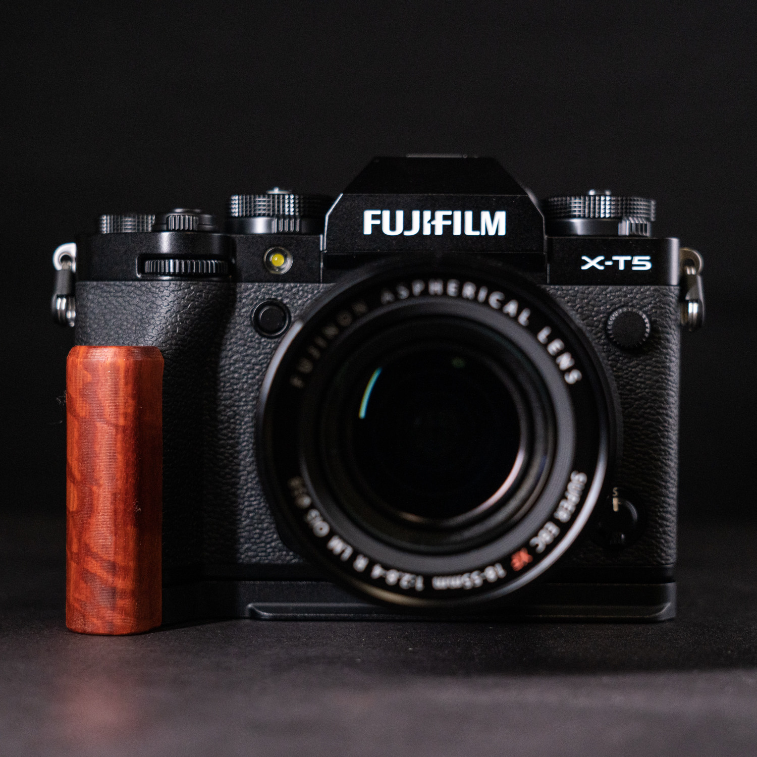 Wood Camera Grip For Fujifilm X-T5 Fuji XT5 Camera with Aluminum