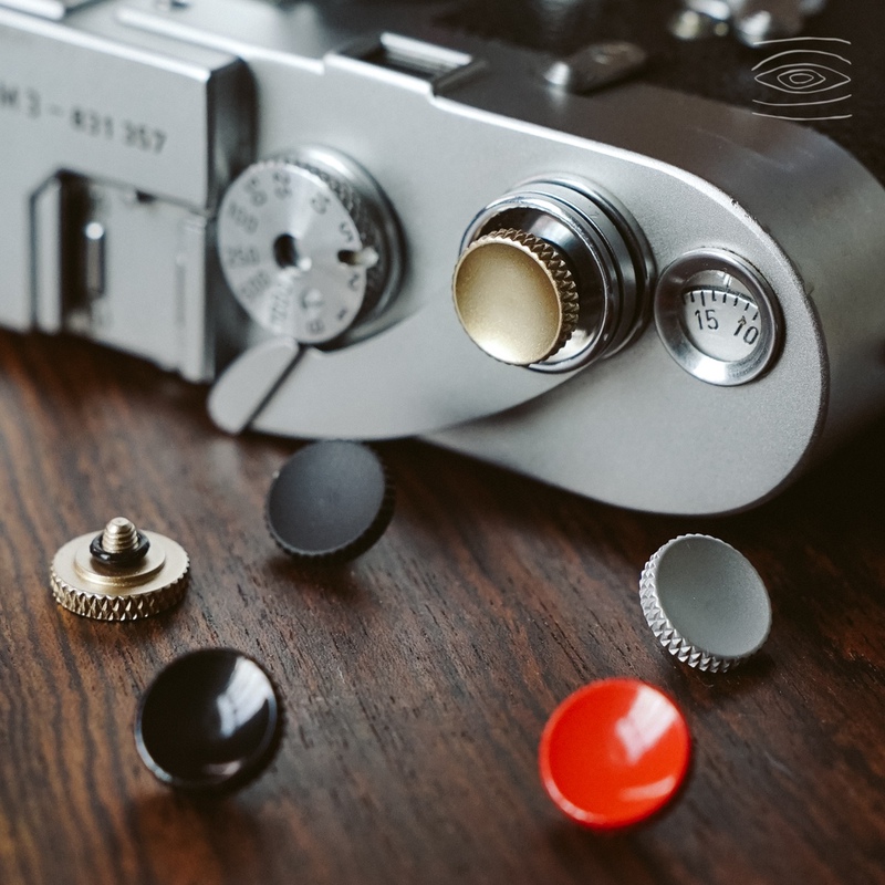 Yuwood Carved Camera Shutter Button, Matte Knurled Pure Copper Painted, Compatible with Leica and Fuji