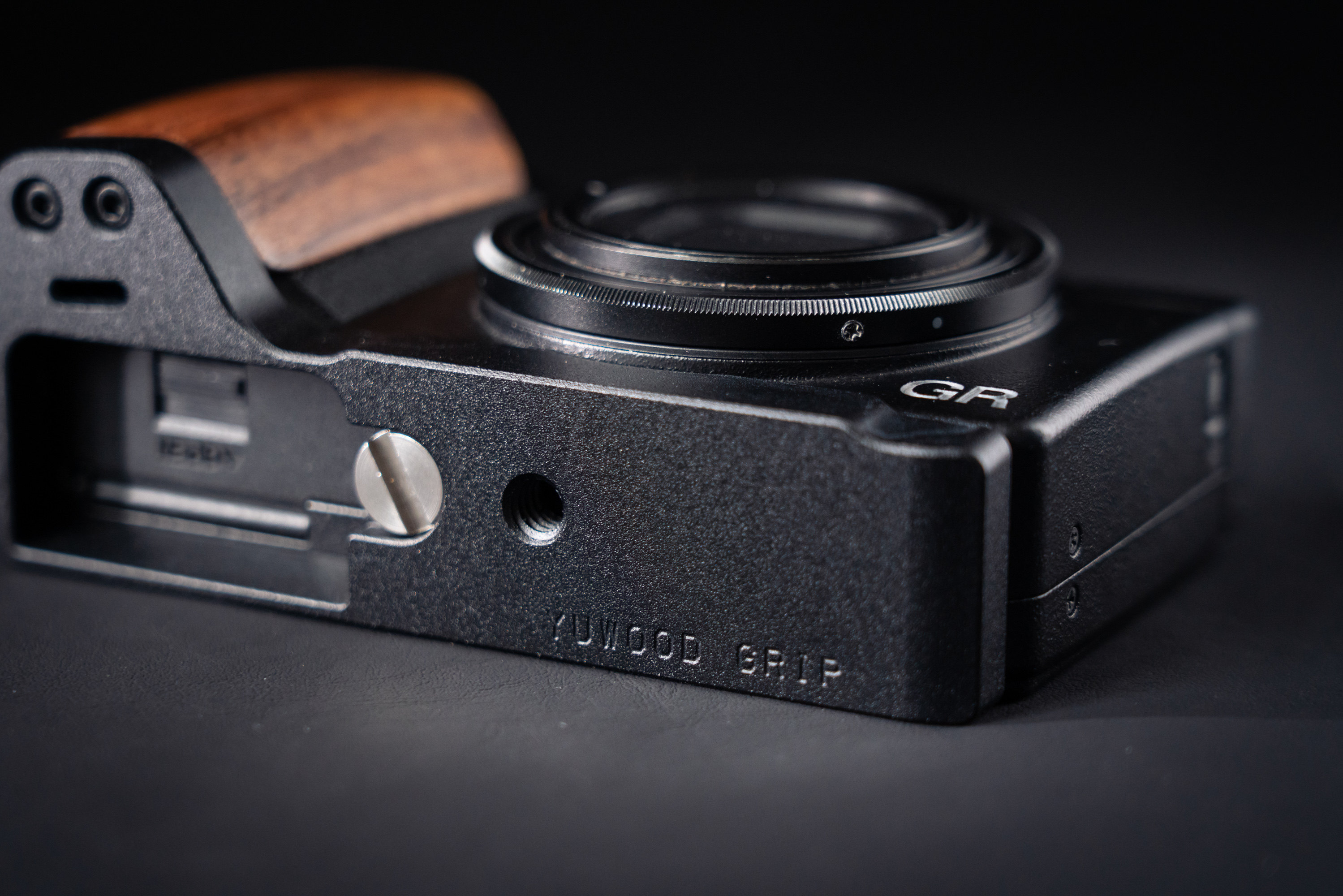 Wood Camera Grip For RICOH GR3 GRIII GR3X Camera with Aluminum