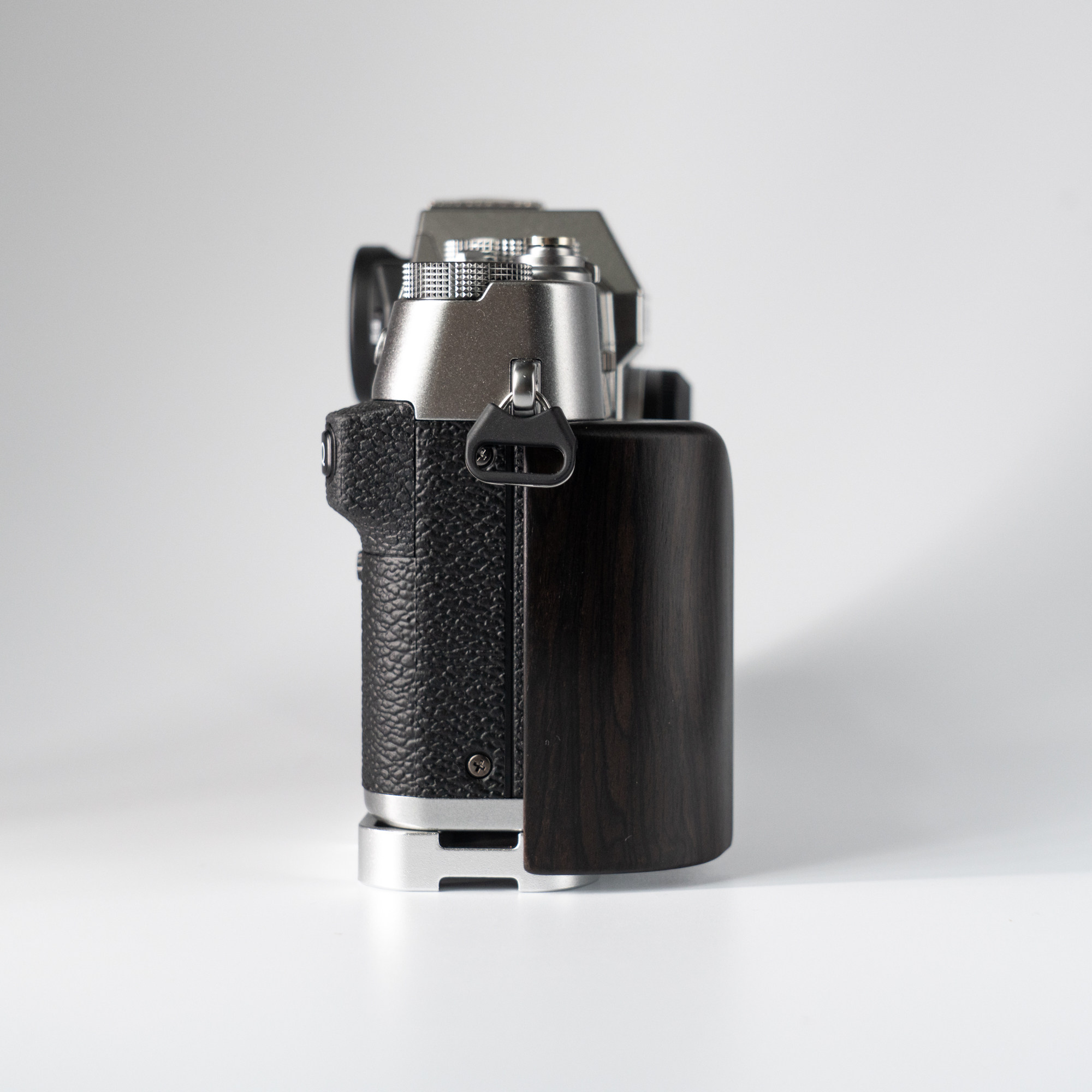 Wood L Hand Grip For Fujifilm Fuji XT30ii Camera Alloy Baseplate