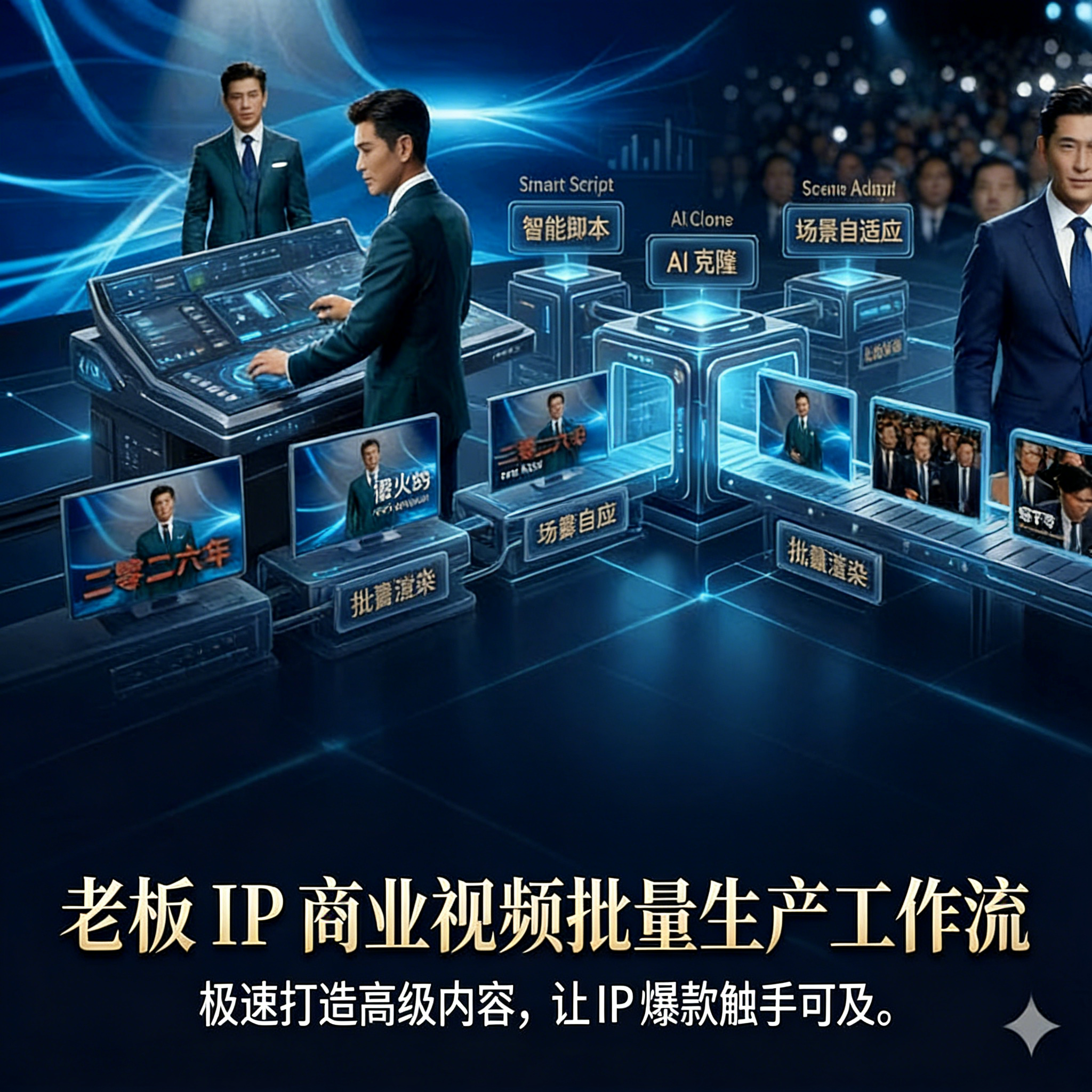 上传自己头像，一键生成真人数字人出境演讲爆款短视频-速创猫-AIGoGoGo-你身边的AI知识库