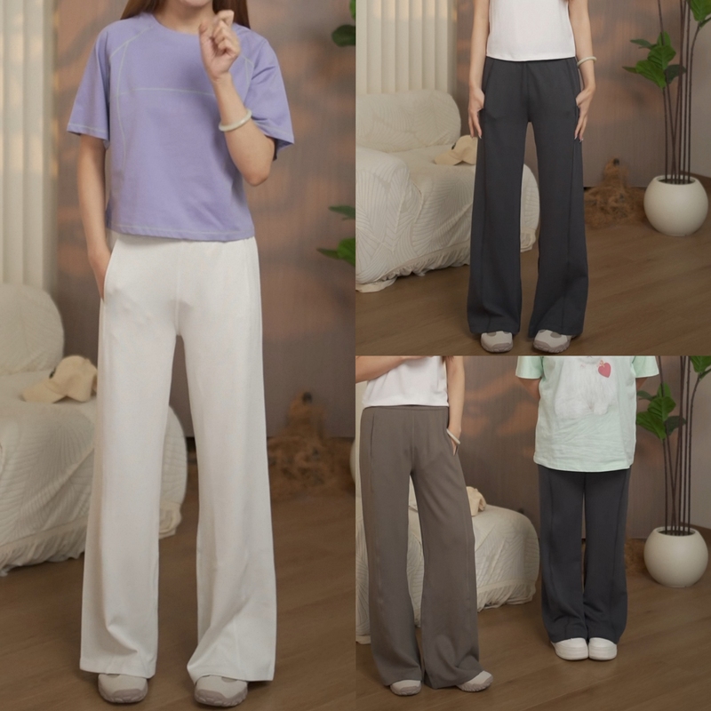8/14Lindymeiyi 2609 Clearance Sale No Returns or Exchanges Striped Texture Elastic Waist Loose Casual Pants Couple Style 8/14Lindymeiyi 2609 Clearance Sale No Returns or Exchanges Striped Texture Elastic Waist Loose Casual Pants Couple Style