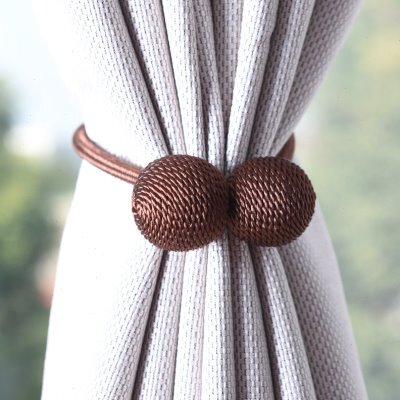 Simple Fiber Magnetic Curtain Tiebacks, European-Style Magnetic Creative Curtain Tiebacks, Magnetic Suction Fasteners