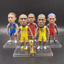 NBA hand-run soldiers Lakers Kobe James Warriors Curry Rodman doll model fan commemorative gifts