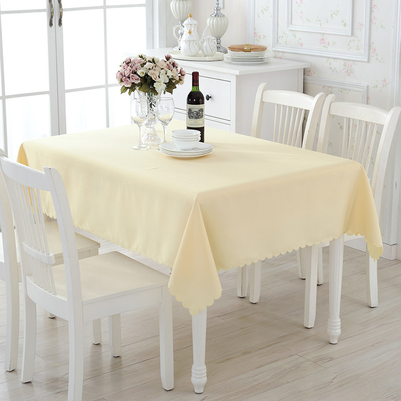 Buy thickened pure color tablecloth fabric Rectangular Meeting
