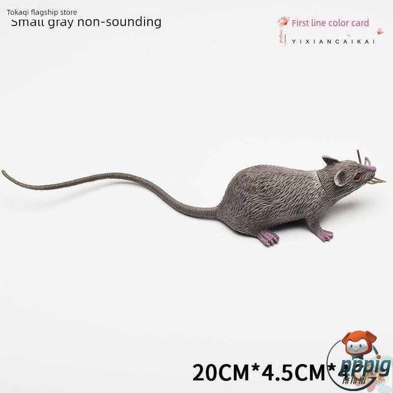 Soft Plastic Fake Toy Artificial Mouse Prank Scary Halloween Model Toy to Scare Small Animals and Children