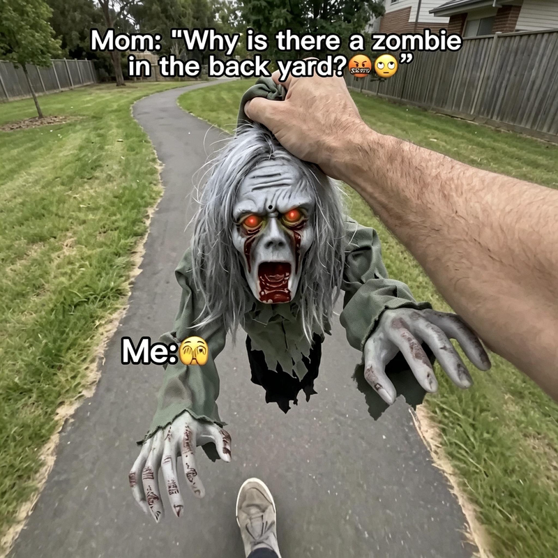 Halloween Crawling Ghost Toys, Yard Prank Scary Zombies, Haunted House Outdoor Decoration Zombie Scare Props