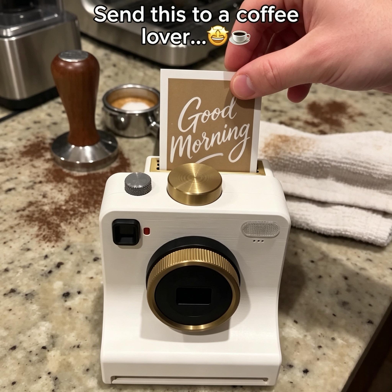 Latte Art Camera, Retro Instant Print Latte Art Machine, Coffee Shop Stencil Pattern Printer Latte Art Camera, Retro Instant Print Latte Art Machine, Coffee Shop Stencil Pattern Printer