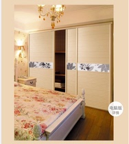 Tianjin titanium magnesium alloy wardrobe sliding door to the door sliding door shutter door whole cloakroom wardrobe