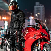 Summer riding suit Mens motorcycle anti-fall breathable tennis eyewear Bletension clothes female suit Knights equipped race car clothing