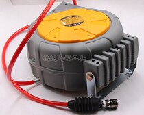 OW-815 Auto-retractable double-layer mesh trachea roll wheel base hanging wheel 15 meters 12*8mm gas drum water drum