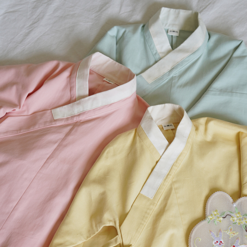 Xiaoruji【Shuyan】Pure Cotton Cross-Collar Bow Pocket Sleeves Ming-Style Children's Hanfu Autumn Style for Boys and Girls Xiaoruji【Shuyan】Pure Cotton Cross-Collar Bow Pocket Sleeves Ming-Style Children's Hanfu Autumn Style for Boys and Girls