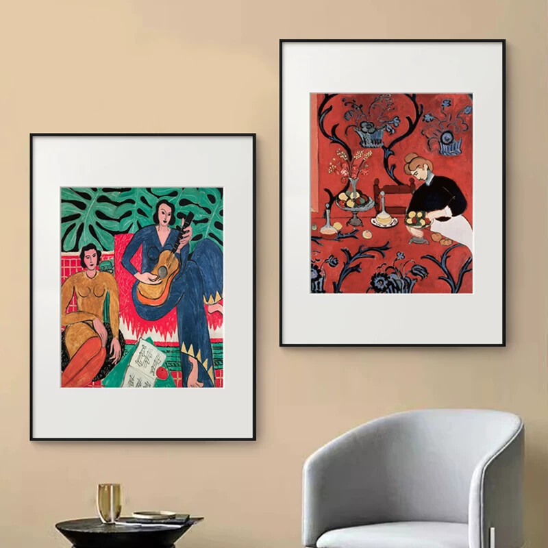 Matisse Fauvism Abstract Painting Living Room Decorative Painting Nordic Wall Art Niche Painting Master's Famous Painting Cardboard Art Painting