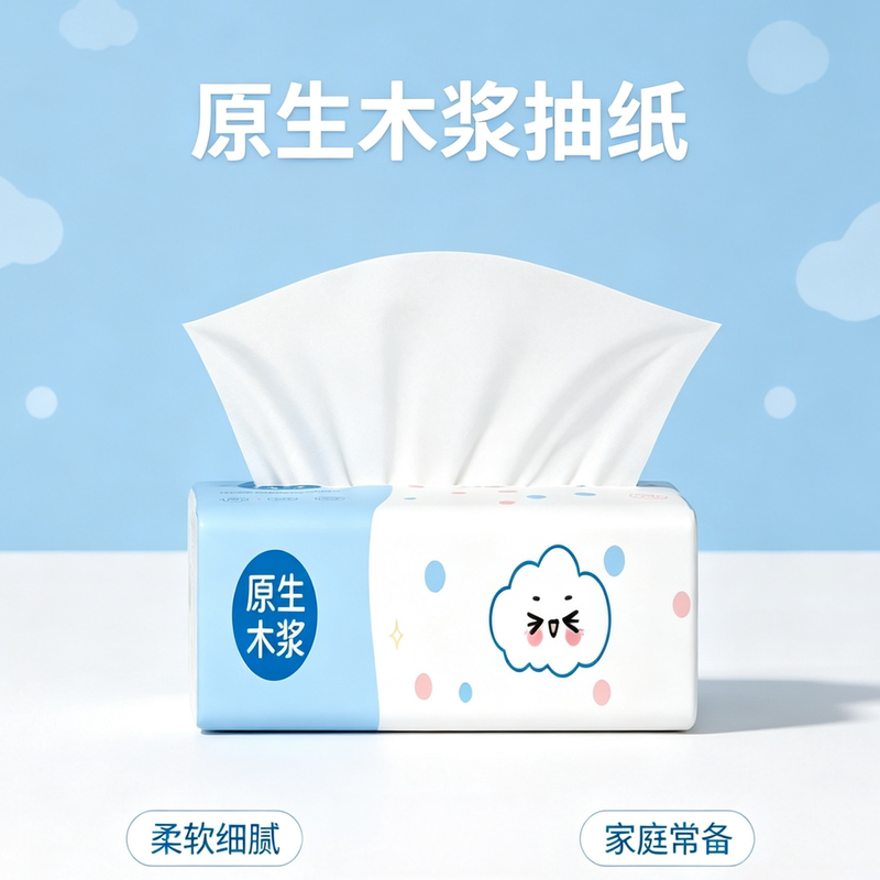 Tissue Paper for Home Use, Facial Tissue, Toilet Paper, Portable and Affordable Household Tissues, Facial Tissues, Hand Wipes, Toilet Paper, Napkins