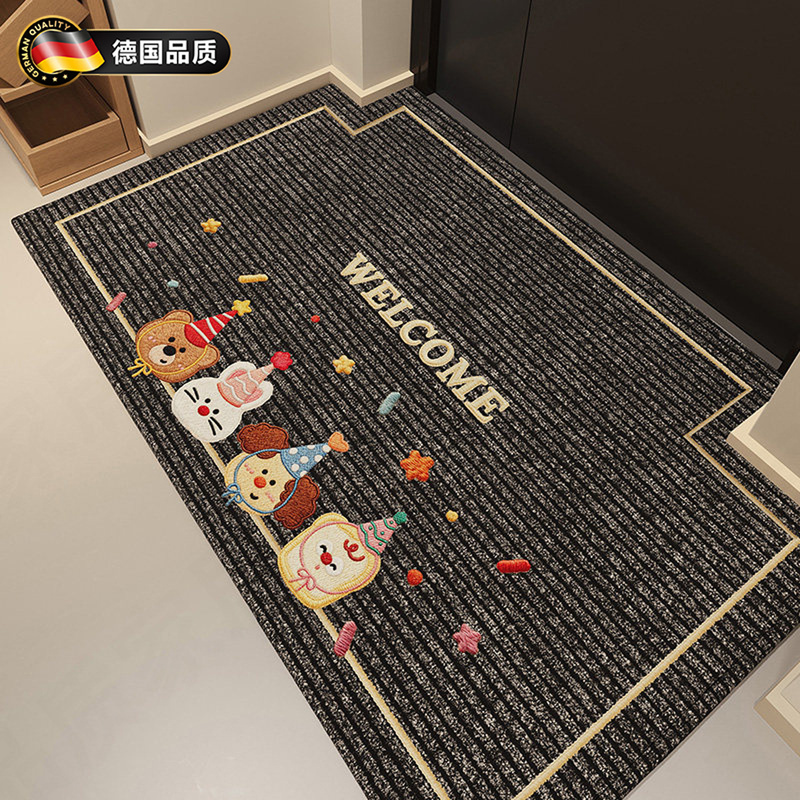 German-Style Entrance Door Mat, Non-Slip Dirt-Scraping Foot Mat for the Doorway, Dirt-Resistant Outdoor Entryway Carpet