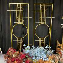 New wedding props Chinese wedding screen iron ornaments Jiangnan style wedding dream incense screen decoration background