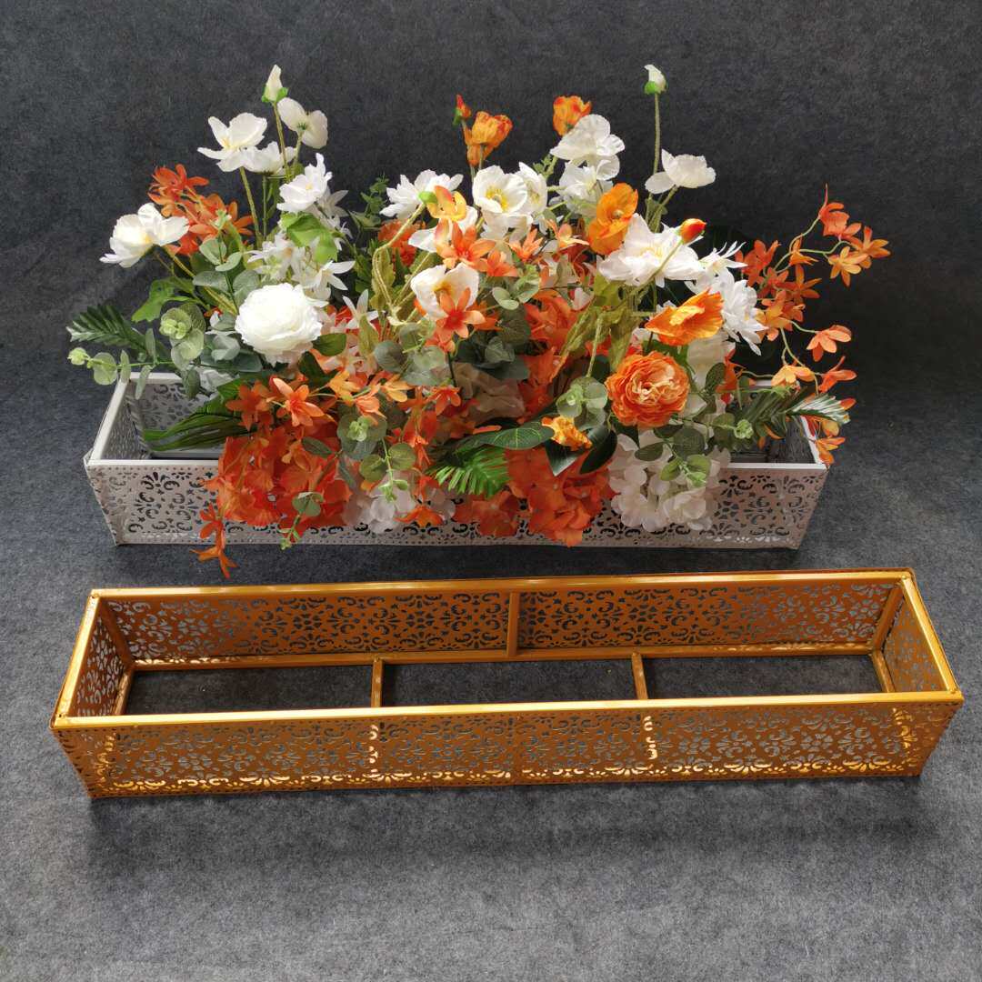 Wedding Flower Platoon Base Chinese Wedding Props Arrangement Grid Flower Trough Stage Ttai Road Leading Flower Arrangement Mesh Trough Putting-Taobao