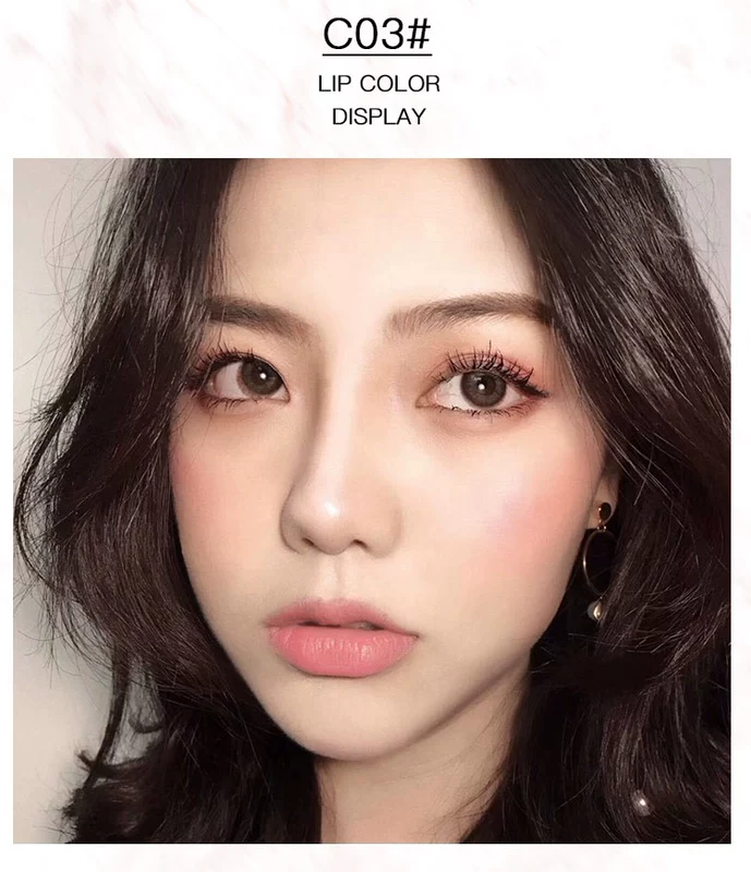 Lip glaze Son môi giữ ẩm lâu không đánh dấu Hàn Quốc mô hình nữ sinh viên dễ thương thối màu cà chua nhuộm môi lỏng môi bóng - Son bóng / Liquid Rouge