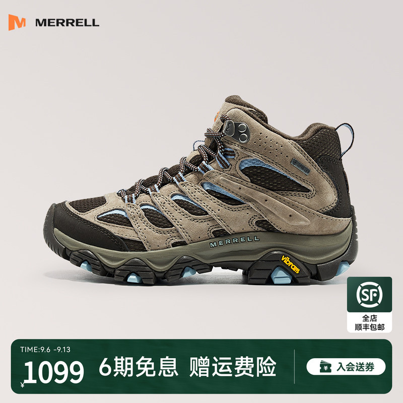 [Waterproof Model] Merrell Moab3 Mid Gtx Small Mid-Top Women's Hiking Shoes, Versatile Mountaineering Shoes
