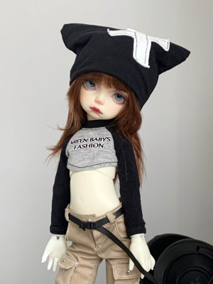 taobao agent Mifen baby original hand -made BJD four -point cross -sticker cloth, cloth culture six -point knitting cap