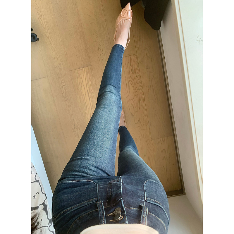Blue-Gray High-Waisted Stretch Skinny Jeans for Women, 2026 Autumn New Fashion Slim-Fit Pencil Jeans Blue-Gray High-Waisted Stretch Skinny Jeans for Women, 2026 Autumn New Fashion Slim-Fit Pencil Jeans
