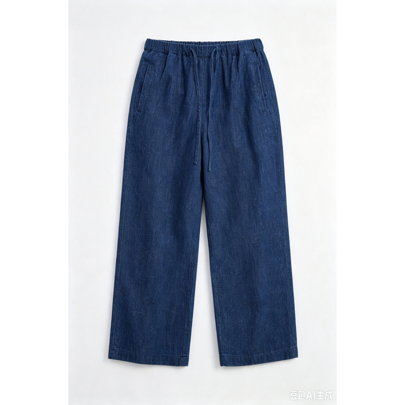 【8-22】Hemp Denim Simple Long Pants Hs-26Sk1036
