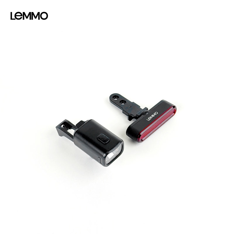 Lemmo Zero Folding Bike-Specific Front and Rear Light Set, Detachable Front and Rear Lights, Night Riding Lighting Warning Light